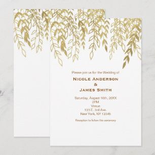 Invitation Cartons d'invitation de mariage aux branches rusti