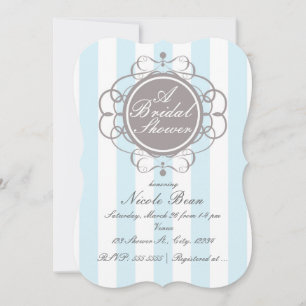 Invitation Cartons d'invitation de mariage élégants à rayures