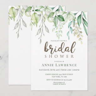 Invitation Cartons d'invitation de mariage floral vert