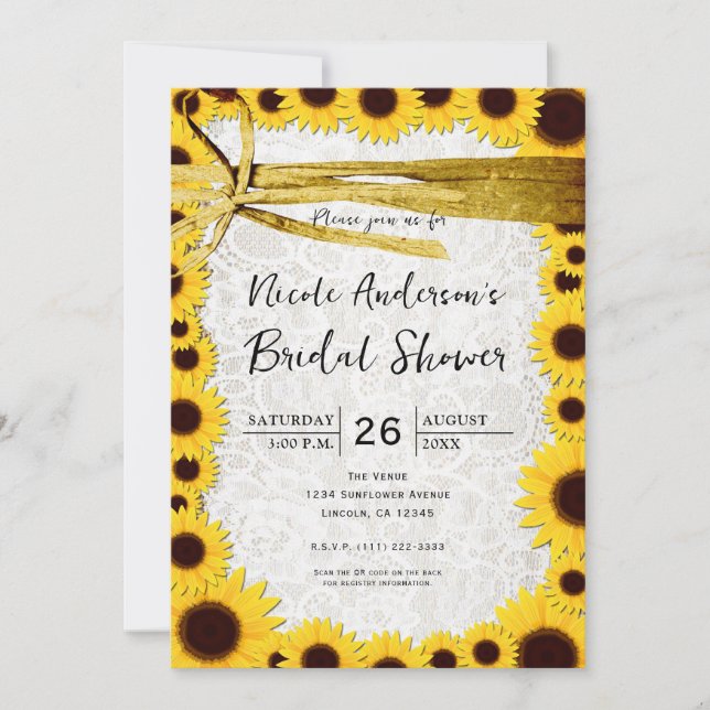 Invitation Cartons d'invitation de mariage rustique avec tour (Devant)