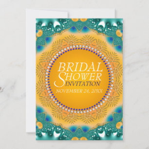 Invitation Cartons d'invitation de mariage satin sarcelle ora