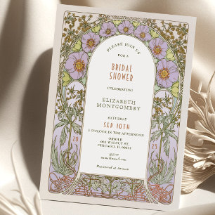 Invitation Cartons d'invitation de mariage vintage Art Nouvea