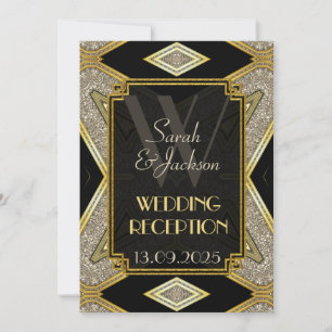 Invitation Cartons d'invitation de réception de mariage Art D