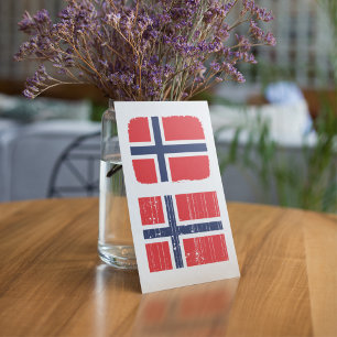 Invitation Cartons d'invitation Drapeau Norvège