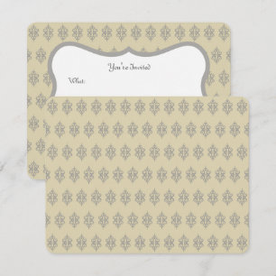 Invitation Cartons d'invitation en dentelle de crème antique
