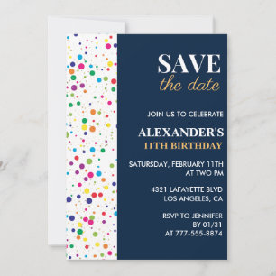Invitation Cartons d'invitation pour 11ème anniversaire Enreg