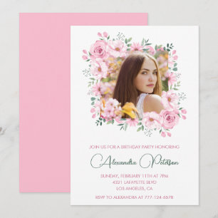 Invitation Cartons d'invitation pour 35e anniversaire Photo B