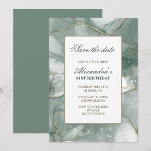 Invitation Cartons d'invitation pour 61e anniversaire Enregis