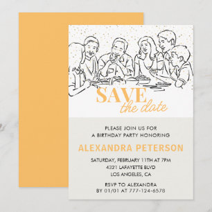 Invitation Cartons d'invitation pour 79e anniversaire Enregis