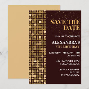 Invitation Cartons d'invitation pour 7ème anniversaire À sauv