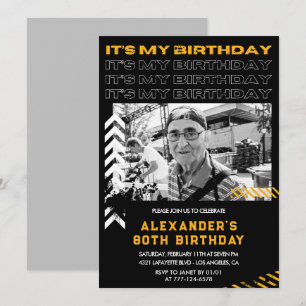 Invitation Cartons d'invitation pour 80e anniversaire Hommes