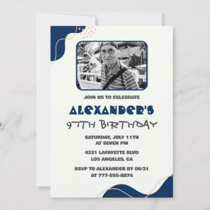 Invitation Cartons d'invitation pour 97e anniversaire Hommes