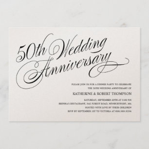 Invitation Cartons d'invitation pour anniversaire de mariage 