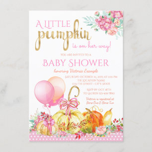 Invitation Cartons d'invitation pour Baby Shower automnal Pet