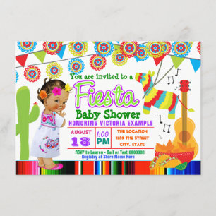Invitation Cartons d'invitation pour Baby Shower de Fiesta me