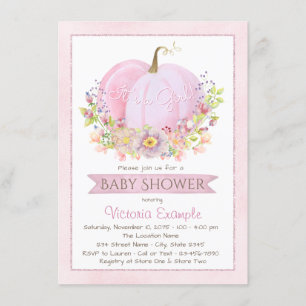 Invitation Cartons d'invitation pour Baby Shower Fille Citrou