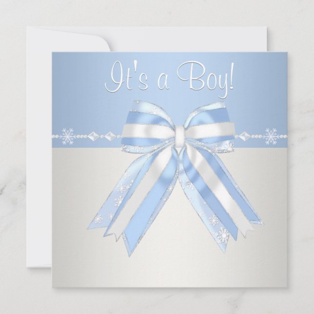 Invitation Cartons d'invitation pour Baby Shower Garçon Floco (Devant)