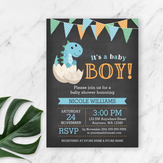 Invitation Cartons d'invitation pour Baby Shower Garçon Thème (Créateur téléchargé)