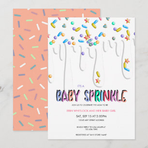 Invitation Cartons d'invitation pour Baby Sprinkle