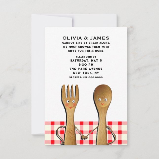 Invitation Cartons d'invitation pour douche de couple (Devant)