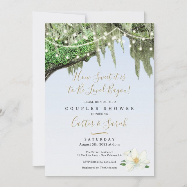 Invitation Cartons d'invitation pour douche de couple, douche (Devant)