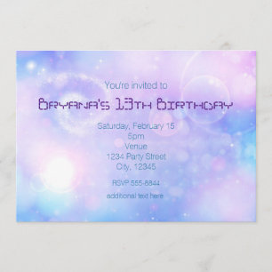 Invitation Cartons d'invitation pour fête d'anniversaire aux 