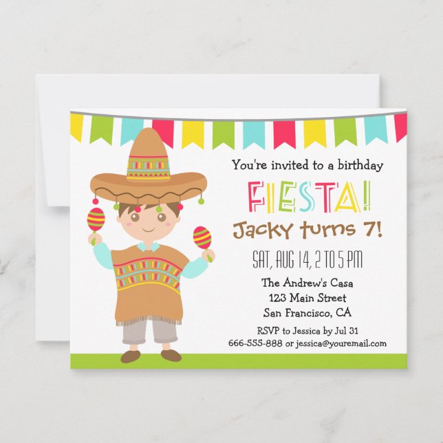 Invitation Cartons d'invitation pour fête d'anniversaire de e (Devant)
