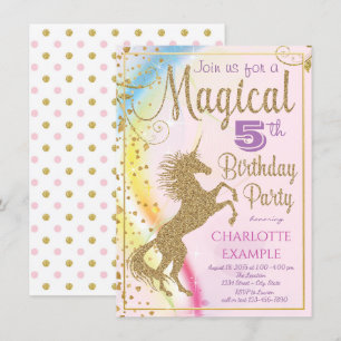 Invitation Cartons d'invitation pour fête d'anniversaire Lico