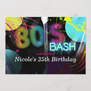 Invitation Cartons d'invitation pour fête d'anniversaire Spla