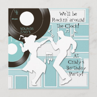 Invitation Cartons d'invitation pour fête d'anniversaire sur 