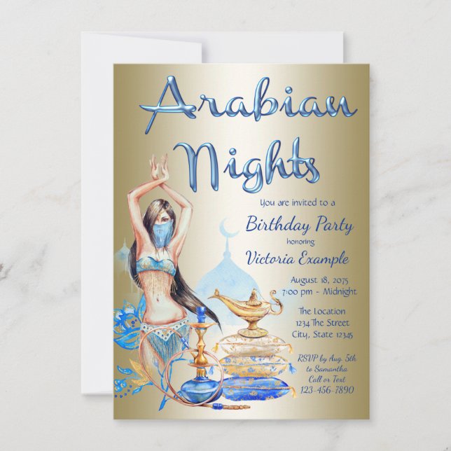Invitation Cartons d'invitation pour fête d'anniversaire sur  (Devant)