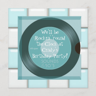 Invitation Cartons d'invitation pour fête d'anniversaire sur 