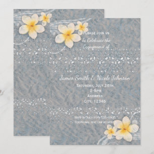 Invitation Cartons d'invitation pour fête d'été avec fleurs d