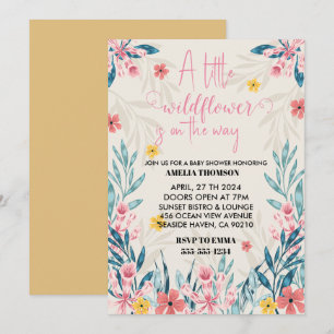 Invitation cartons d'invitation pour la baby shower de la pet