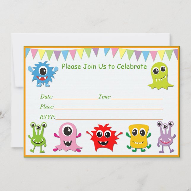 Invitation Cartons d'invitation pour l'anniversaire de Little (Devant)
