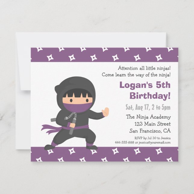 Invitation Cartons d'invitation pour l'anniversaire des petit (Devant)