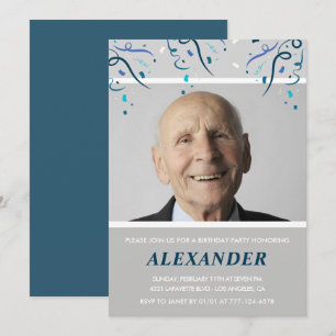 Invitation Cartons d'invitation pour les 100 ans Hommes Confe