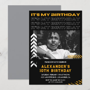 Invitation Cartons d'invitation pour les 10 ans garçon Photo 