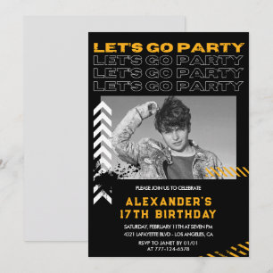 Invitation Cartons d'invitation pour les 17 ans Hommes Photo
