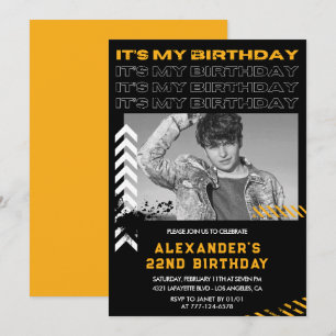 Invitation Cartons d'invitation pour les 22 ans Hommes Photo