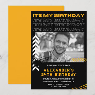Invitation Cartons d'invitation pour les 24 ans Hommes Photo