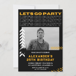 Invitation Cartons d'invitation pour les 25 ans Hommes Photo