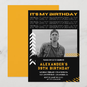 Invitation Cartons d'invitation pour les 39 ans Hommes Photo 