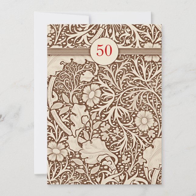 Invitation Cartons d'invitation pour les 50 ans de mariage (Devant)