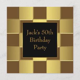 Invitation Cartons d'invitation pour les 50 ans d'un homme en
