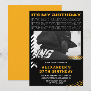 Invitation Cartons d'invitation pour les 57 ans Hommes Photo