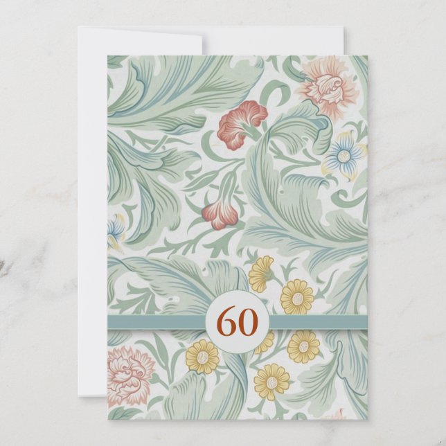 Invitation Cartons d'invitation pour les 60 ans de mariage (Devant)