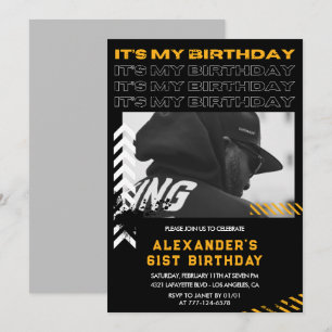 Invitation Cartons d'invitation pour les 61 ans Hommes Photo 