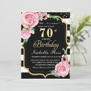 Invitation Cartons d'invitation pour les 70 ans surprise