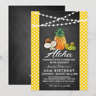Invitation Cartons d'invitation pour Luau Hawaïen